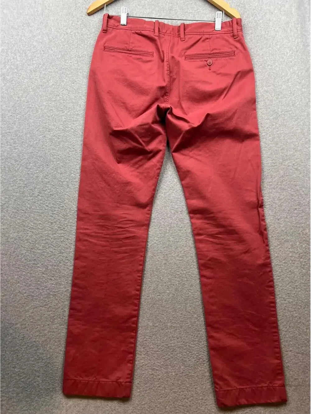 J Crew Chino Pants Mens 30 x 32 Coral Pink Classic Casual Summer Colorful
